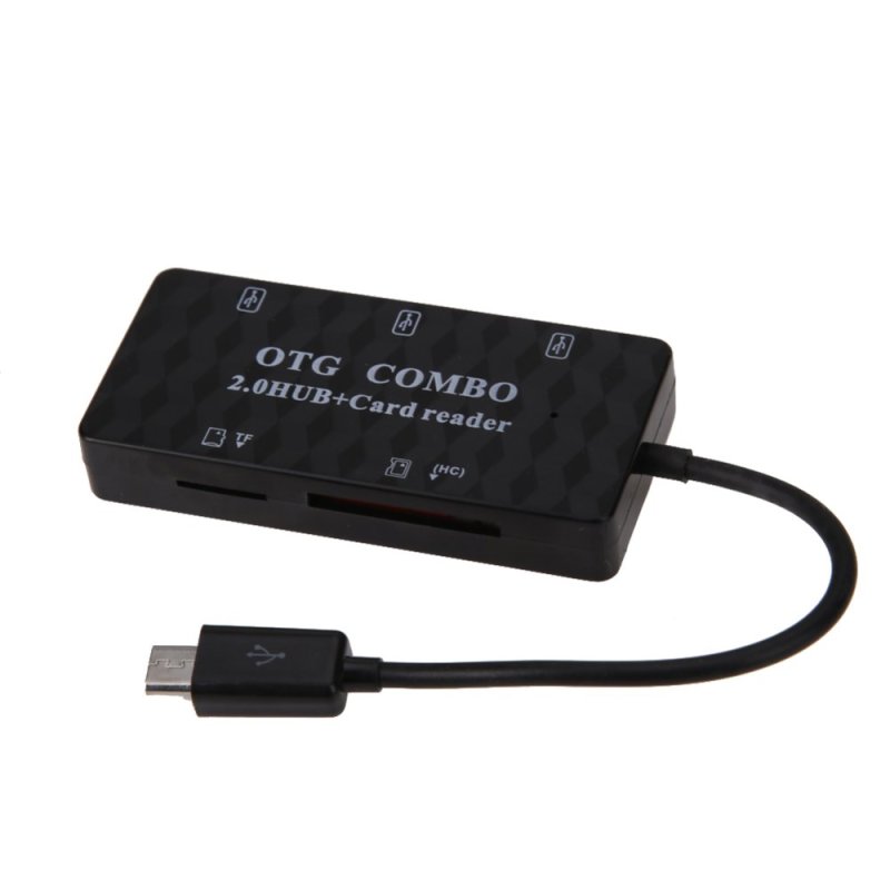 Multi-Functional Micro USB2.0 OTG Combo HUB Mobile Computer And Card Reader - intl