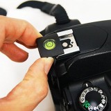 Nắp Che Bụi Chân Đèn Flash Hotshoe Có Hạt Nước Cân Bằng Cho Máy Ảnh DSLR