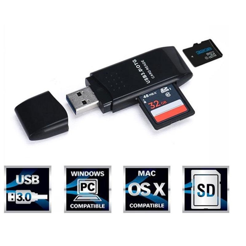 Bảng giá Newworldmall 5Gbps USB 3.0 Memory Card Reader SDXC TF 2 In 1 High Speed Quick Fast Adapter - intl Phong Vũ