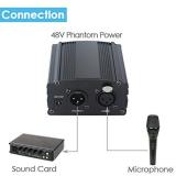 Nguồn phantom 48V cho micro + cáp canon 2 đầu (XLR-XLR)