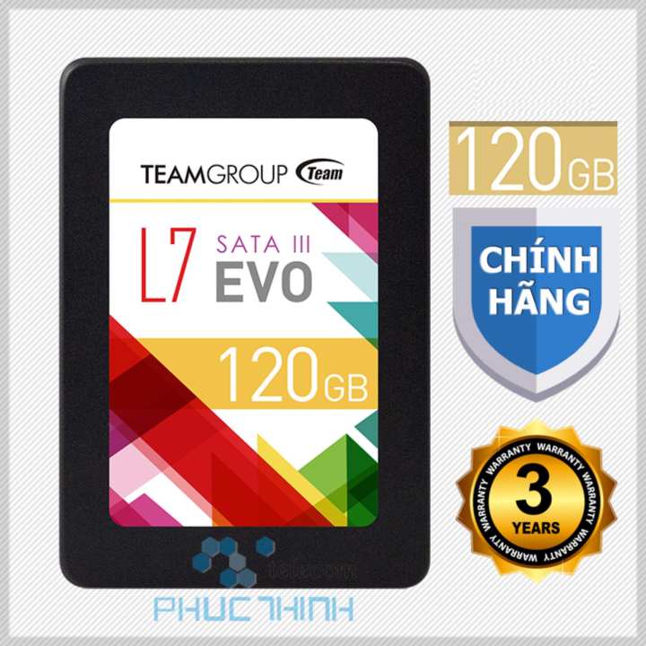 Ổ cứng SSD 120GB Team L7 (chíp Marvell controller của Mỹ ) EVO Sata III - Hãng phân phối chính thức