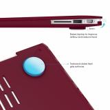 Ốp đỏ Booc đô cho Macbook 12retina