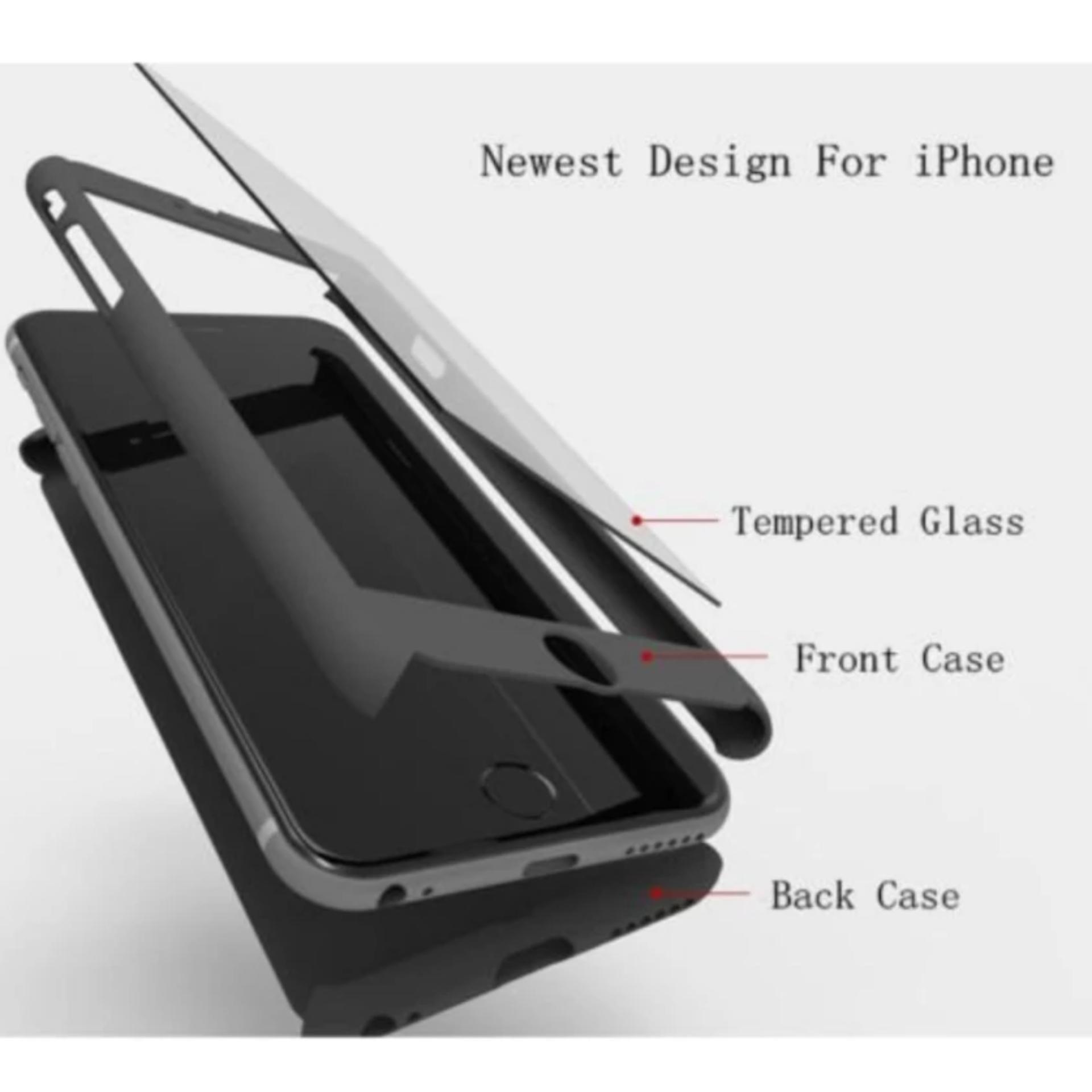 Ốp lưng 360 Ipaky dùng cho Iphone 6 Plus / 6S Plus + Kính cường lực
