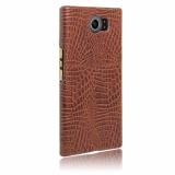 Ốp Lưng Blackberry Priv Vân Cá Sấu Màu Nâu