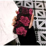 Ốp lưng cho iphone 6s hình hoa hồng Red roses, chất liệu nhựa cứng