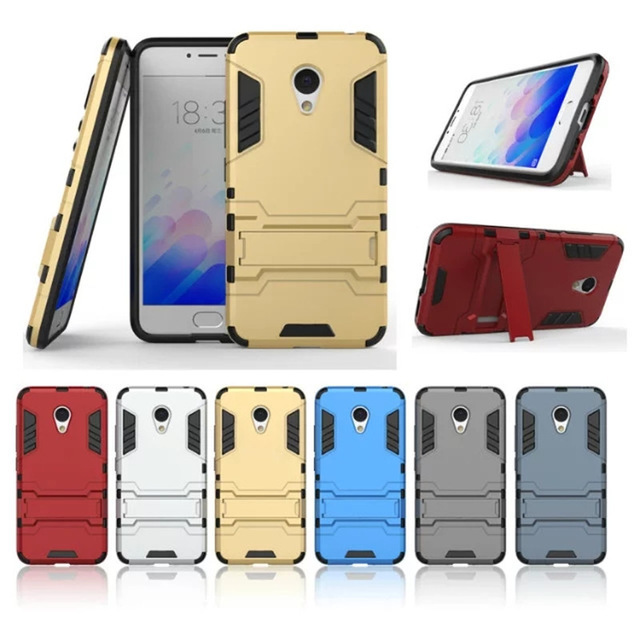 Ốp lưng chống sốc Iron Man cho Meizu M3S (Bạc)