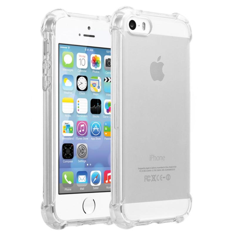 Giá Ốp Lưng Dẻo Chống Sốc Phát Sáng Cho iPhone 5/5S/5SE (Trong Suốt)