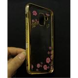 Ốp Lưng dẻo đính đá hoa văn Samsung Galaxy A8+ 2018 / A8 Plus 2018
