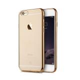 Ốp lưng dẻo Fashion Case cho iPhone 6Plus/ 6s Plus (Trong suốt viền vàng đồng)