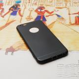 Ốp lưng dẻo giả iPhone 7 cho iPhone 6/6S (Đen Nhám)