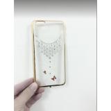 Ốp lưng viền mầu,đính đá cho cho Iphone 6Plus
