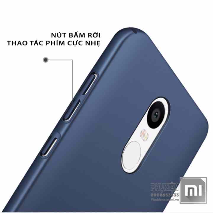 Ốp lưng dùng cho Redmi Note 4X - iWot nhựa PC cứng - nhám, chống vân tay