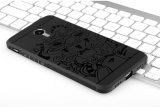 Ốp lưng hoa văn cho Meizu M3 Note (Đen)