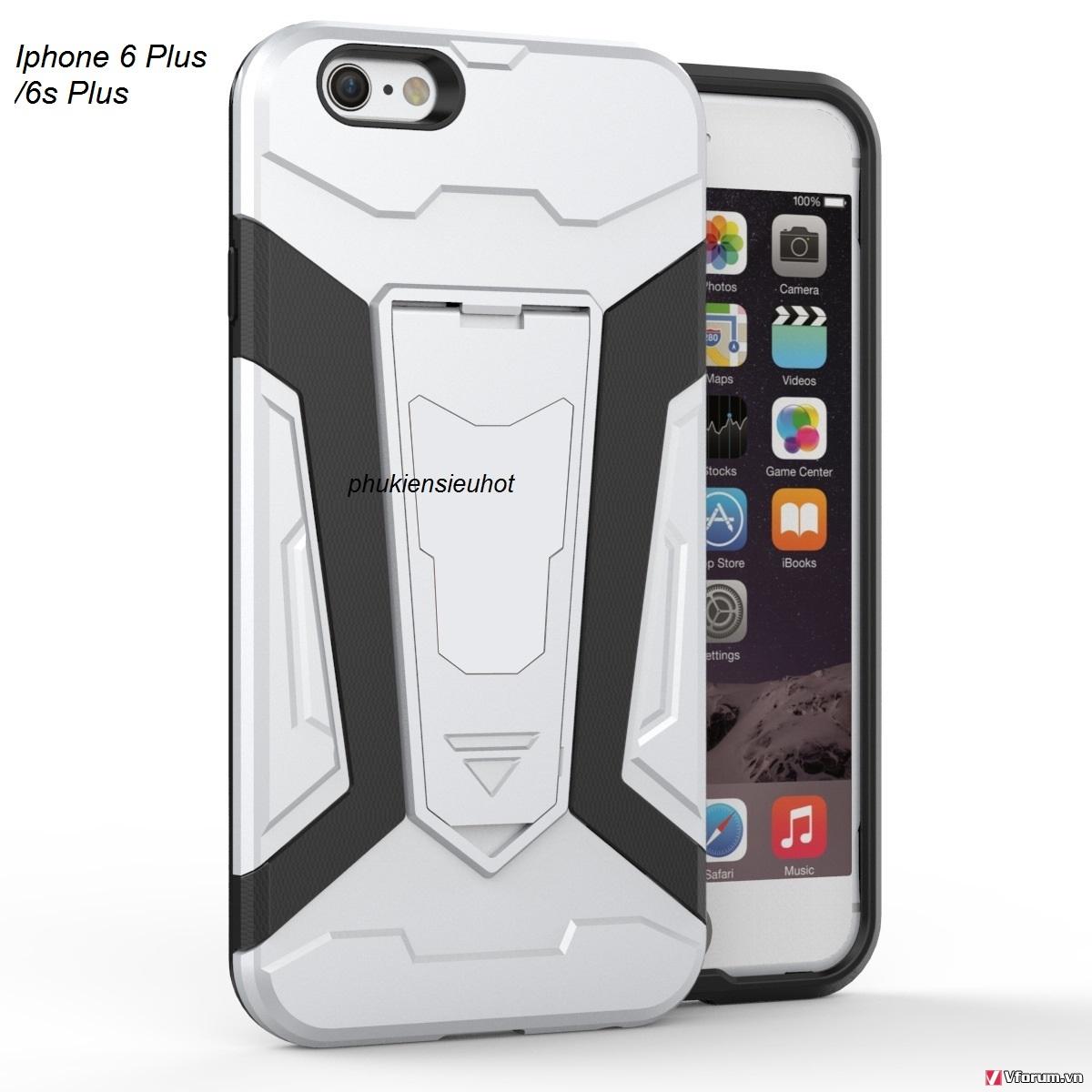 Ốp Lưng Iphone 6 Plus /6s Plus Iron Man Chống Sốc Cao Cấp