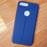 Ốp lưng iphone 7 plus dẻo vân da chỉ bóng cao cấp