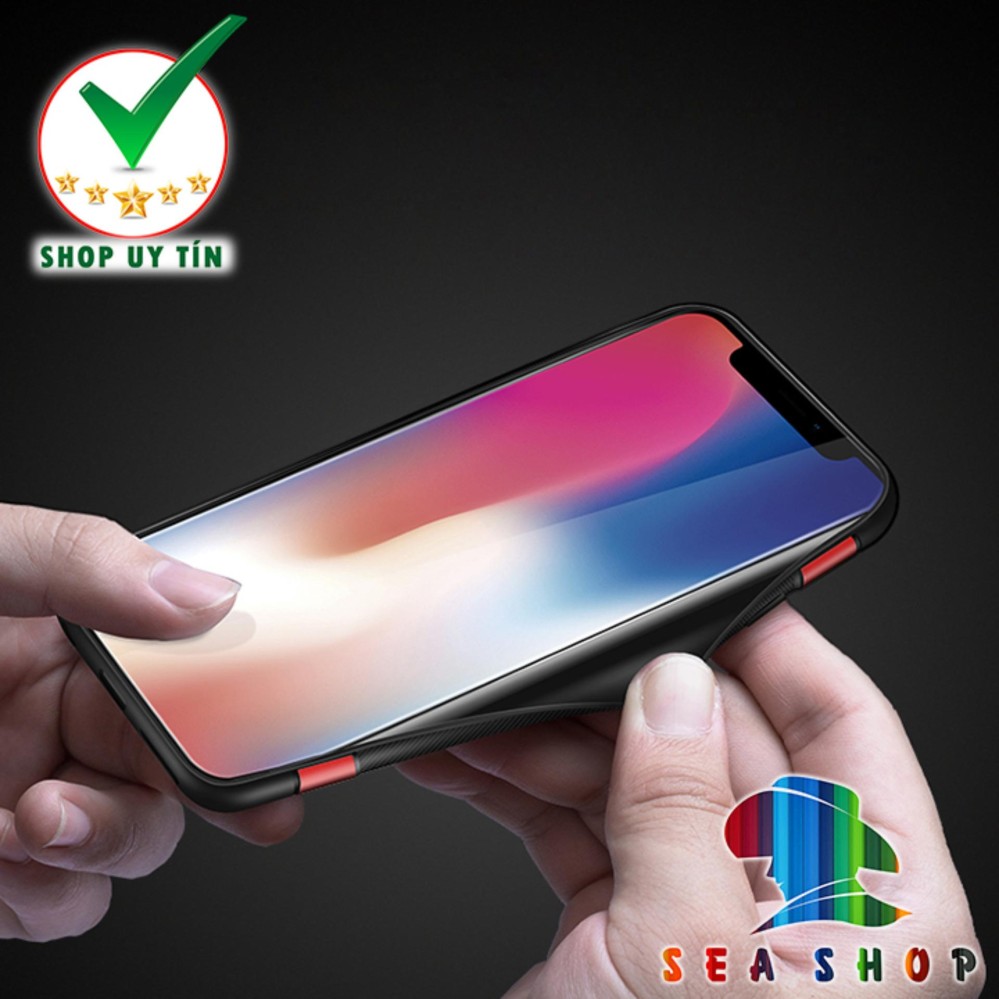 Ốp lưng iPhone X / iPhone 10 chống sốc kèm iRing cao cấp (đen)