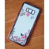 [HCM]Ốp Lưng Samsung Galaxy S8 Plus Dẻo Hoa Văn Viền Si Đính Đá 3 Hàng Cao Cấp (Vàng)