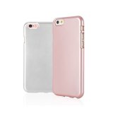 Ốp lưng silicone I Jelly Metal iPhone 6 plus  6s plus (Bạc) - Hàng nhập khẩu