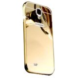 Ốp lưng viền nhôm mặt gương cho Samsung Galaxy S7 Edge (Vàng)