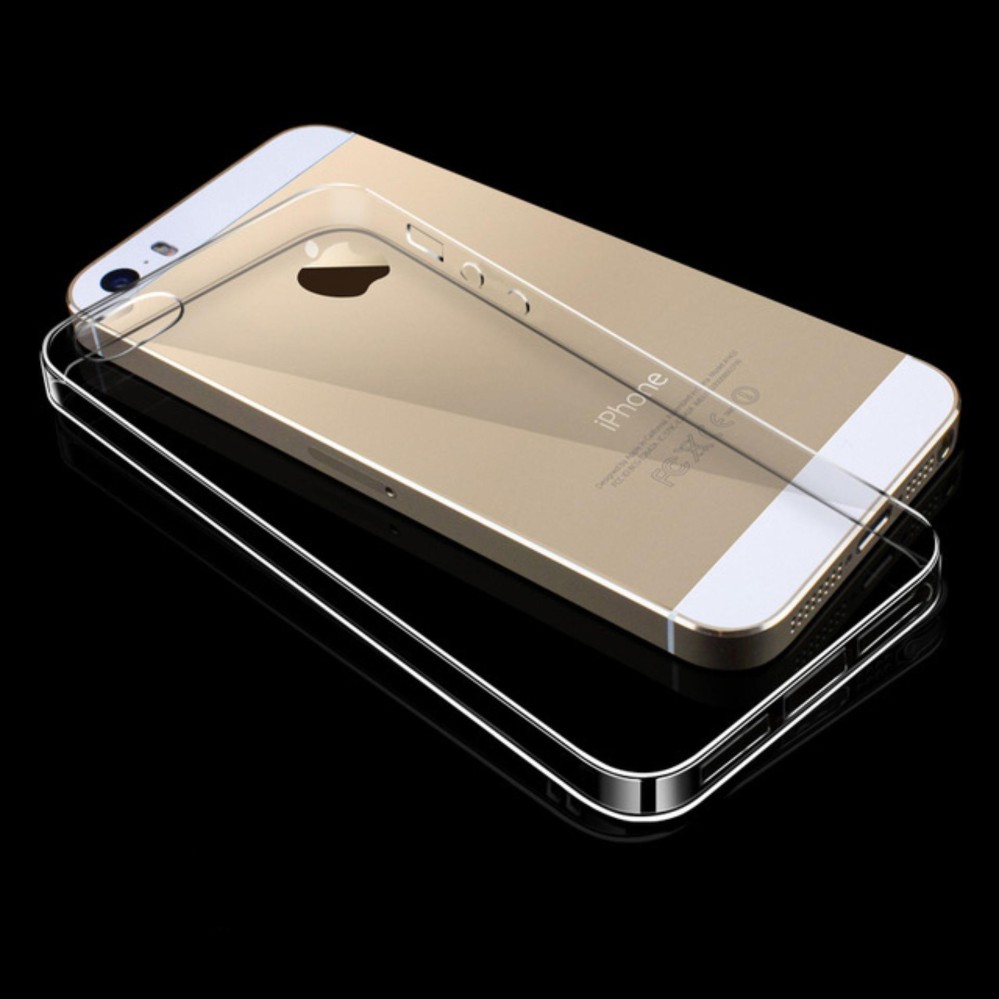Ốp Silicon 0.33mm cho iPhone 5 5s (Trong suốt)