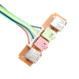 PC Computer Case Front Panel USB Audio Port Mic Earphone Cable  -  intl