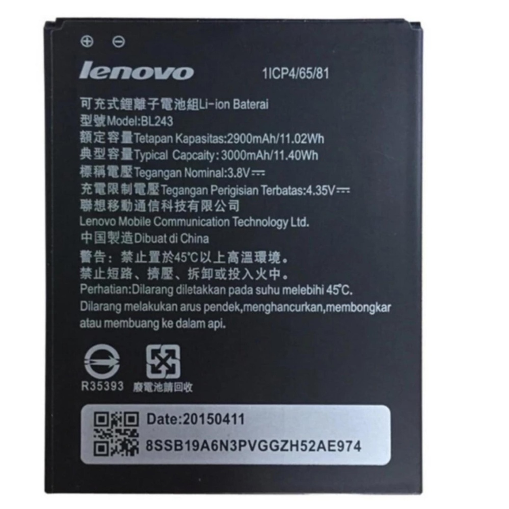 PIN BL243 cho LENOVO K3 NOTE A7000, A7000 PLUS - Hàng nhập khẩu