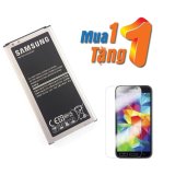Pin Galaxy S5 tặng kính cường lực(Đen)