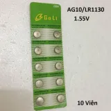 Pin LR1130 / AG10 Alkaline 1.55V (Vỉ 10 viên)