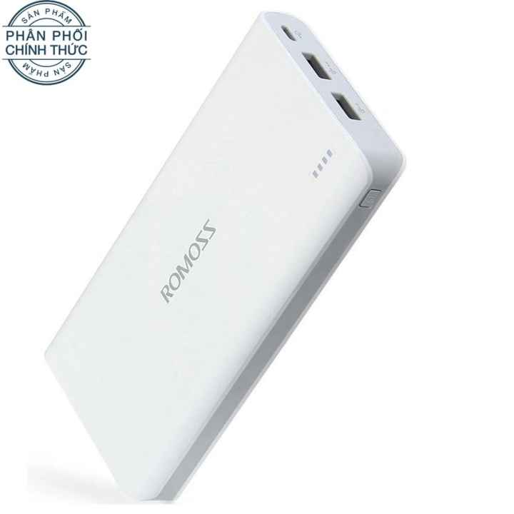 Pin sạc dự phòng Romoss SENSE 6 20.000mAh (Trắng) - Hãng phân phối chính thức