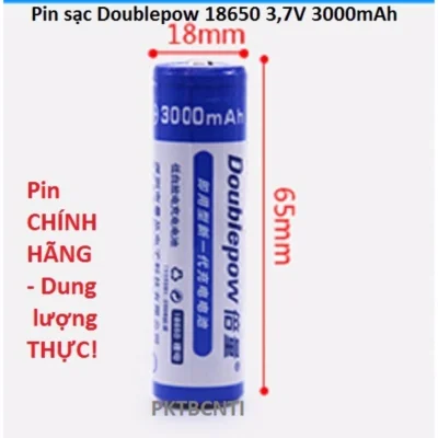 Pin sạc dung lượng cao Doublepow 18650 3.7V 3000mAh