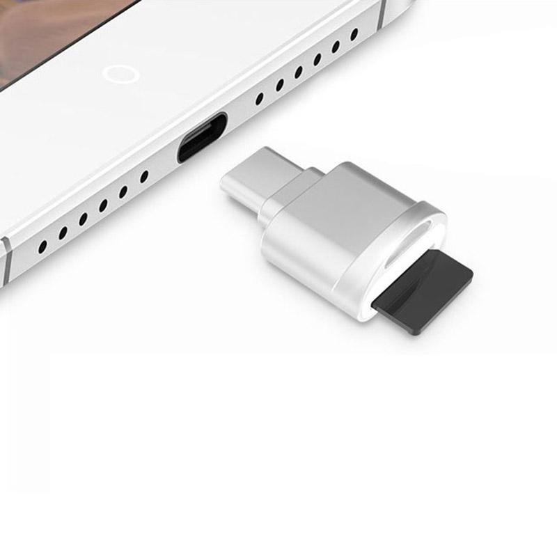Bảng giá POFAN F05 USB-C / Type-C 3.1 to Micro SD Card (TF Card) Reader Adapter for Macbook / Google Chromebook / Nokia N1 Tablet PC / OTG Function Smartphones(Silver) - intl Phong Vũ