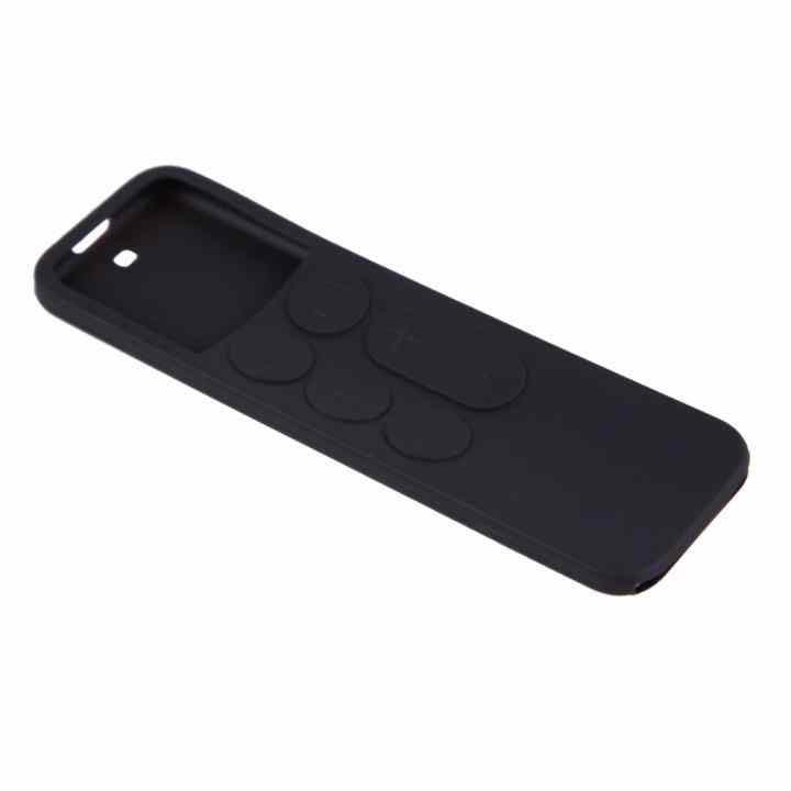 Vỏ Silicone Bảo Vệ Chống Bụi Dành Cho Remote Điều Khiển Apple TV 4 (Đen) – Quốc Tế