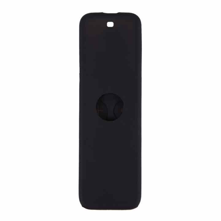 Vỏ Silicone Bảo Vệ Chống Bụi Dành Cho Remote Điều Khiển Apple TV 4 (Đen) – Quốc Tế