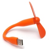 Quạt Mini 2 Cánh Dùng Nguồn USB Uốn Dẻo (Cam) Ladano.