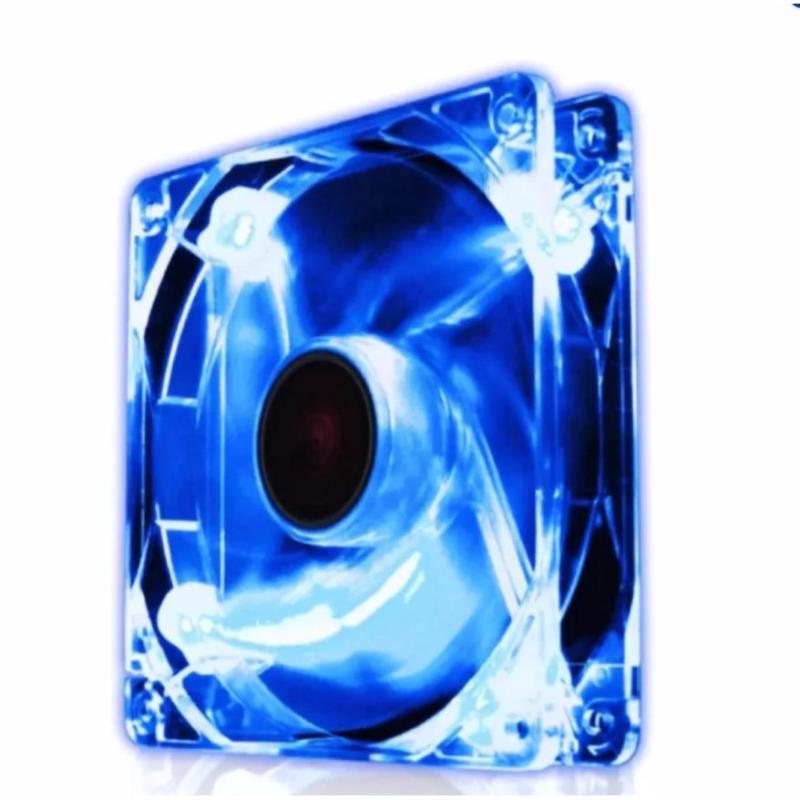 Bảng giá Quạt tản nhiệt Case thùng máy 80mm ( 8cm ) LED (màu xanh), tặng kèm ốc Phong Vũ