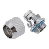 G1/4 External Fitting Thread for 9.5 X 12.7 mm PC Water Cooling System Tube(Silver)-Point - intl