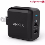Sạc Anker 2 cổng 12W (Đen) - Hãng phân phối chính thức