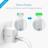 Sạc Anker 2 cổng USB 24W A2141 -Hàng nhập khẩu  (Trắng)