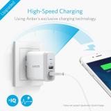 Sạc Anker 2 cổng USB 24W A2141 -Hàng nhập khẩu  (Trắng)