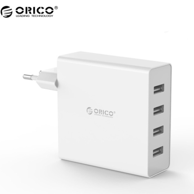 Giá Sạc điện thoại USB 4 cổng 2.4A Orico DCW-4U(Trắng)