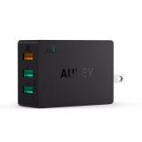 Sạc nhanh Aukey PA-T2 Quick Charge 2.0 3 cổng sạc USB ( Đen)