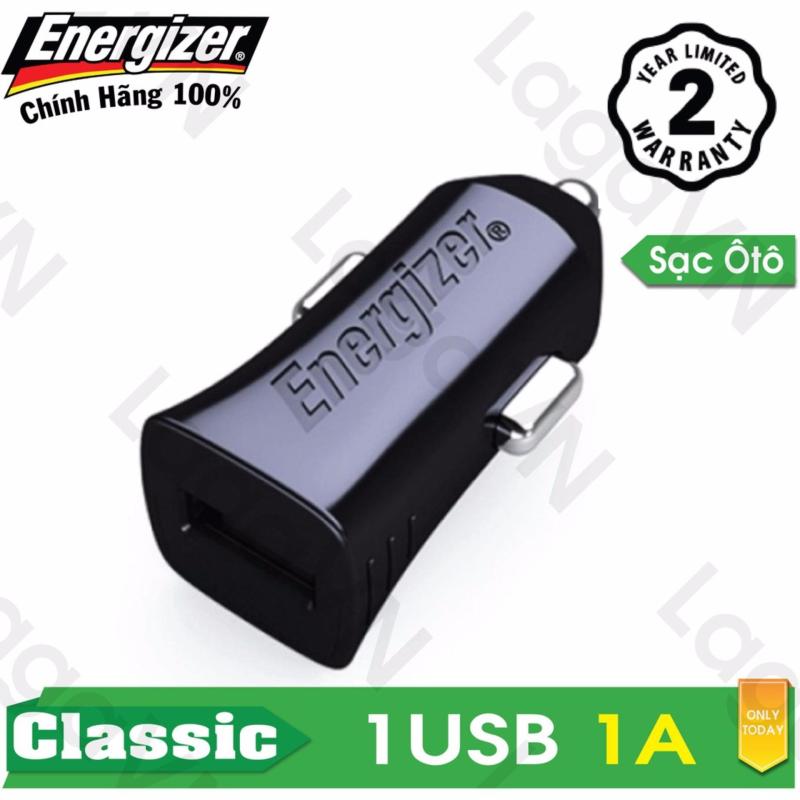 Sạc ô tô cao cấp Energizer 1 cổng USB 1A - DCA1AC