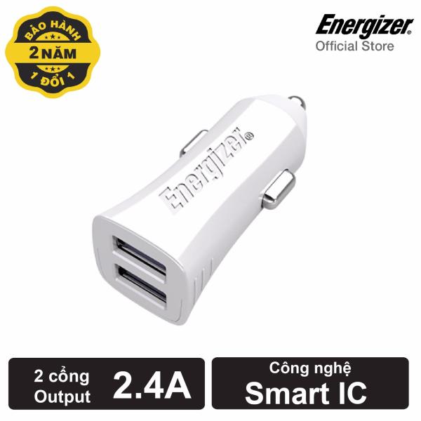 Sạc Ô tô Energizer Ultimate 3.4A 2 cổng USB (Trắng)