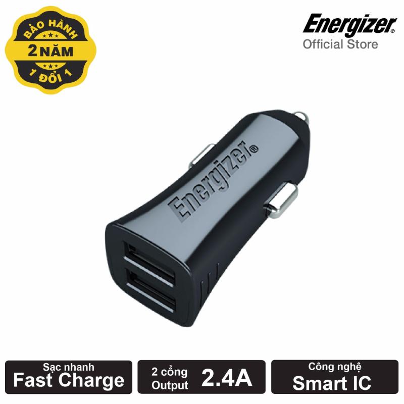 Sạc Ô tô Energizer Ultimate 4.8A cổng USB (Đen)