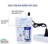 SẠC PIN ĐA NĂNG DP-D02 DOUBLEPOW (SẠC PIN 9V, PIN TIỂU, PIN TRUNG, PIN ĐẠI, PIN ĐŨA)