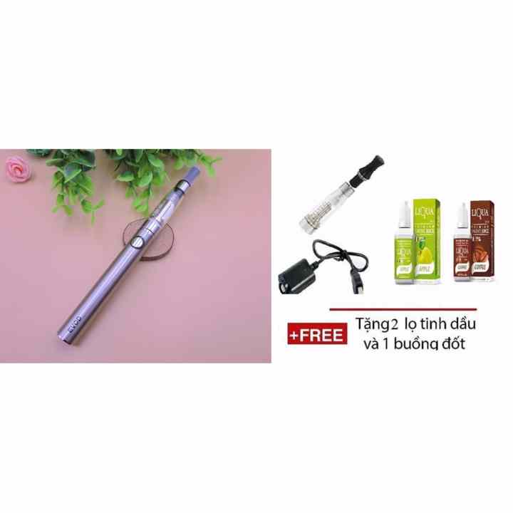 Shisha pen EVOD CE6 PLUS NEW (silver) + Tặng kèm 2 chai tinh dầu và 1 buồng đốt CE dự phòng