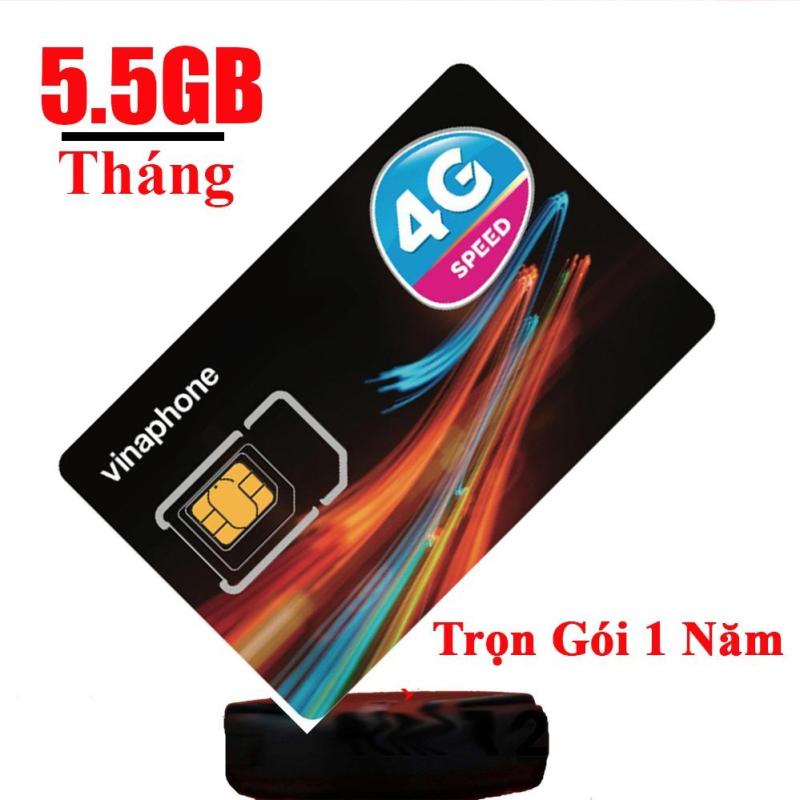 SIM 3G 4G VINAPHONE 5.5GB/1 THÁNG trọn gói 1 năm không nạp tiền