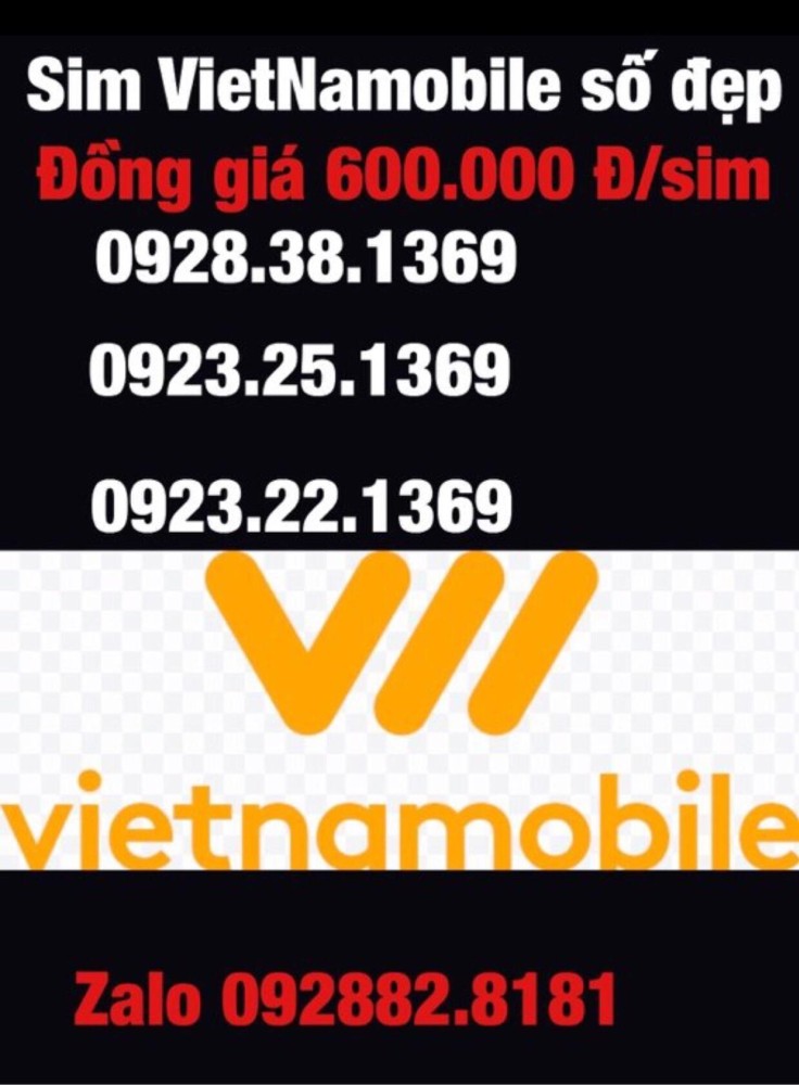 [HCM]Sim đẹp phong thủy đồng giá