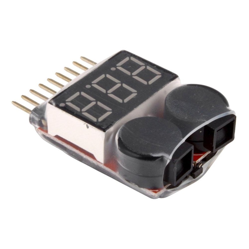 Bảng giá SOBUY 1-8s Lipo Digital Battery Voltage Tester with Low Voltage Buzzer Alarm,Black - intl Phong Vũ