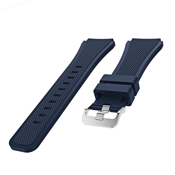 Sports Soft Silicone Replacement Watch Band Strap Watchband Wristband for Samsung Gear S3 Frontier Classic Blue. - intl